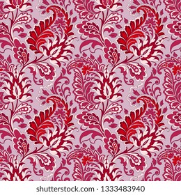 Paisley vector seamless pattern. Floral seamless pattern. Modern seamless pattern for interior decoration, wrapping paper, graphic design and textile bohemian print. Vector illustration. Backgrounds.

