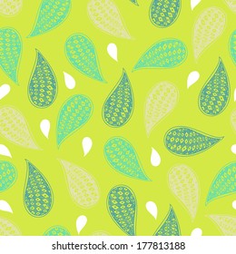 Paisley vector seamless pattern. Modern stylish texture. Repeating abstract background.  