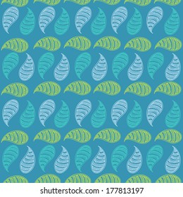 Paisley vector seamless pattern. Modern stylish texture. Repeating abstract background.  