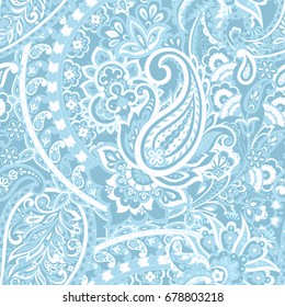 Paisley vintage floral seamless patten