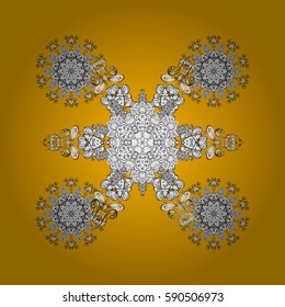 Paisleys elegant floral vector background wallpaper illustration with vintage stylish beautiful modern 3d line art white and yellow and white paisley flowers, doodles, leaves and ornaments.