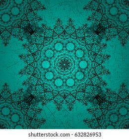 Paisleys elegant floral vector background wallpaper illustration with vintage stylish beautiful modern 3d line art black and blue paisley flowers leaves and ornaments.