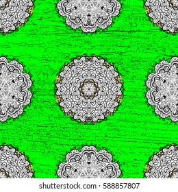 Paisleys elegant floral vector pattern background wallpaper illustration with vintage stylish beautiful modern 3d line art gold and green paisley flowers leaves and ornaments.