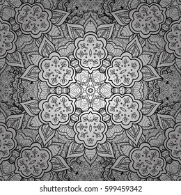 Paisleys elegant floral vector pattern background wallpaper illustration with vintage stylish beautiful modern 3d line art rough and paisley flowers leaves and ornaments.