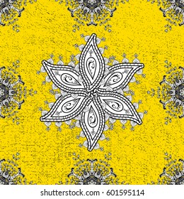 Paisleys elegant floral vector pattern background wallpaper illustration with vintage stylish beautiful modern 3d line art ornamental and yellow paisley flowers leaves and ornaments.