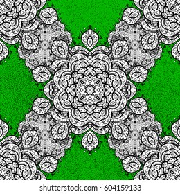 Paisleys elegant floral vector pattern background wallpaper illustration with vintage stylish beautiful modern 3d line art rough and green paisley flowers leaves and ornaments.