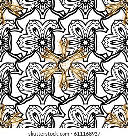 Paisleys elegant floral vector seamless pattern background wallpaper illustration with vintage stylish beautiful modern 3d line art white and paisley flowers leaves and ornaments.