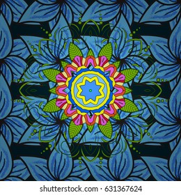 Paisleys elegant floral vector seamless pattern background wallpaper illustration with vintage stylish beautiful modern 3d line art colorful and paisley flowers leaves and ornaments.