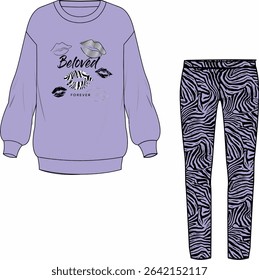 pajama set design. women's pajama model, pattern design and more