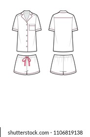 pajama with short sleeves