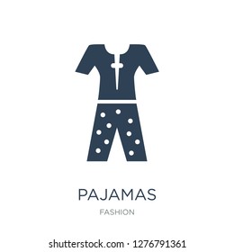 pajamas icon vector on white background, pajamas trendy filled icons from Fashion collection, pajamas vector illustration