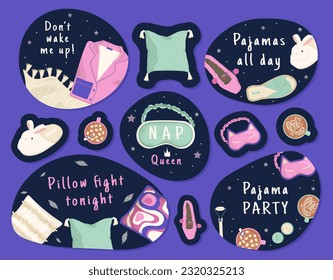 Fashion Comfort Pink Pajamas Icon, Cartoon Vector Illustration In