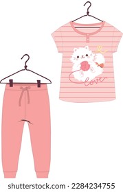 Pajamas . Pyjamas vector. Sketch print design