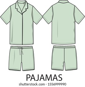 PAJAMAS VECTOR TEMPLATE FOR LADY