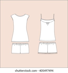 Pajamas for women. nightie. top. trousers. shirt.