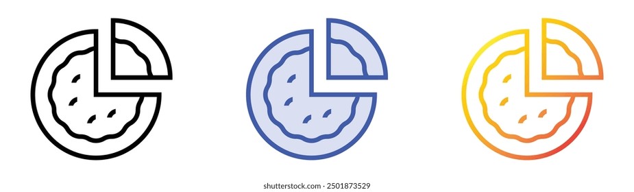 pajeon icon. Linear, Blue Fill and Gradient Style Design Isolated On White Background