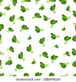 Pak choi . Bok choi. Seamless background. Exotic vegetables. Organic and healthy, diet and vegetarian food. Vector illustrations isolated.