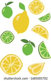 
Pak lemons and limes, whole fruit slices, sliced ​​slices
for fresh cocktail lemonade
