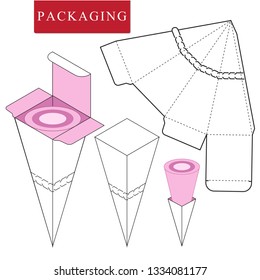 Pakaging design for cone.