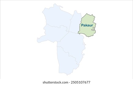 Pakaur map-01, Pakur District, Jharkhand state, Republic of India, Government of Jharkhand, Indian territory, Eastern India, politics, village, tourism