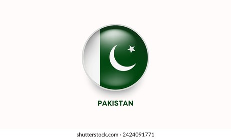 pakistan 3d flag vector illustrator