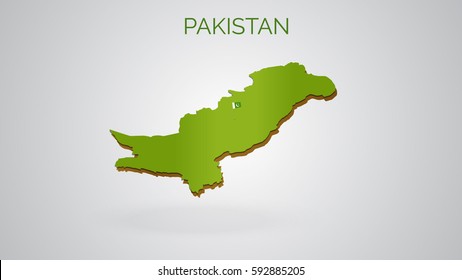 Pakistan 3d map