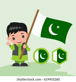 Pakistan Boy Flag