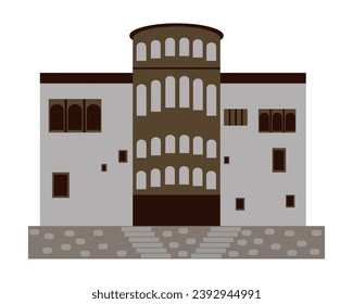 vector de ilustración de la construcción pakistán aislado