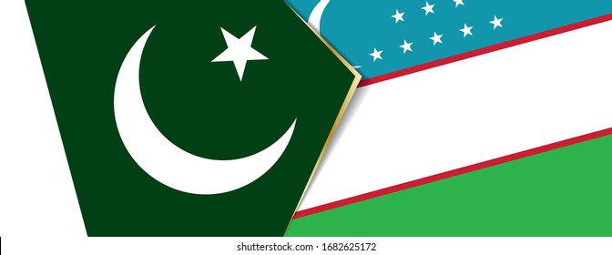 Banderas de Pakistán y Bulgaria, dos banderas vectoriales símbolo de relación o confrontación.