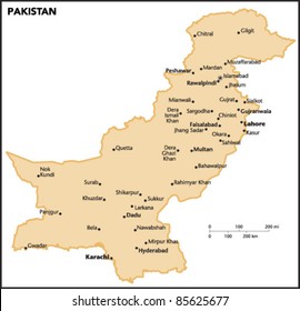 Pakistan Country Map