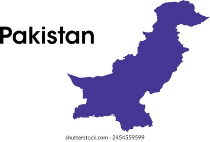 pakistan country map in vectors