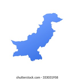 Pakistan country map,border