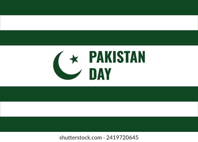 Pakistan day background with negative space area. 23rd of march pakistan national day celebration.