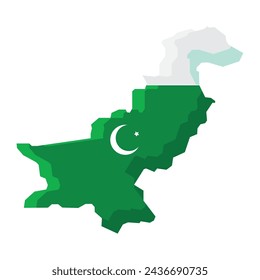 pakistan day country illustration vector