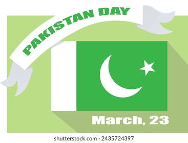 Pakistan Day on March 23rd. National holiday in Pakistan commemorating the Lahore Resolution passed on 23 March
