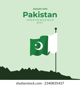 Plantilla vectorial de diseño de afiches en el Día de Pakistán