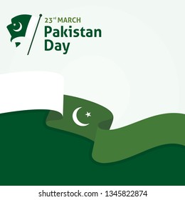 Pakistan Day. Vector Illustration. Template Image Design. Eps 08.