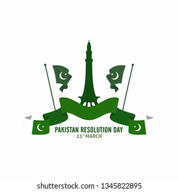 Pakistan Day. Vector Illustration. Template Image Design. Eps 08.