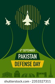 Día de la Defensa de Pakistán | 6 de septiembre | Diseño de afiches | PAF Airforce Prade