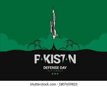 Pakistan Defense Day celebrate on 6th of September.Pakistan air force jet take off.