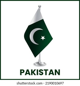 Pakistan Desk Flag and Pakistan Flag Design
