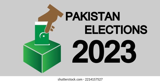 pakistan election 2023 campain vector illustrations