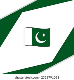 Pakistan Flag Abstract Background Design Template. Pakistan Independence Day Banner Social Media Post. Pakistan