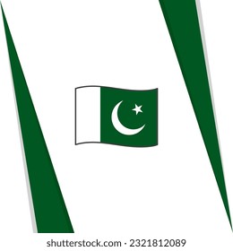 Pakistan Flag Abstract Background Design Template. Pakistan Independence Day Banner Social Media Post. Pakistan Flag