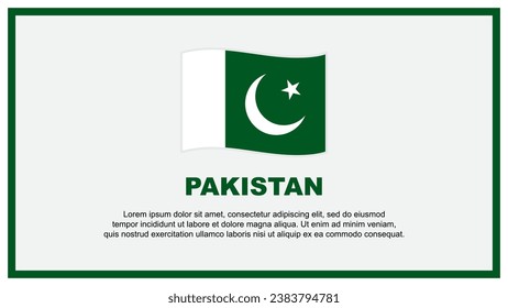 Pakistan Flag Abstract Background Design Template. Pakistan Independence Day Banner Social Media Vector Illustration. Pakistan Banner