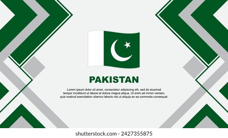 Pakistan Flag Abstract Background Design Template. Pakistan Independence Day Banner Wallpaper Vector Illustration. Pakistan Banner