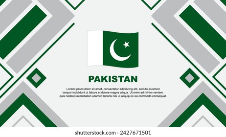 Pakistan Flag Abstract Background Design Template. Pakistan Independence Day Banner Wallpaper Vector Illustration. Pakistan Flag