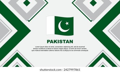 Pakistan Flag Abstract Background Design Template. Pakistan Independence Day Banner Wallpaper Vector Illustration. Pakistan Independence Day