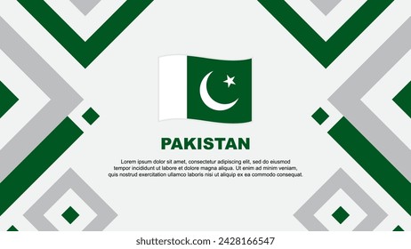Pakistan Flag Abstract Background Design Template. Pakistan Independence Day Banner Wallpaper Vector Illustration. Pakistan Template