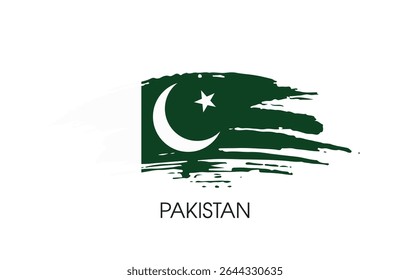 Pakistan flag banner background Vector illustration design independence day banner design 